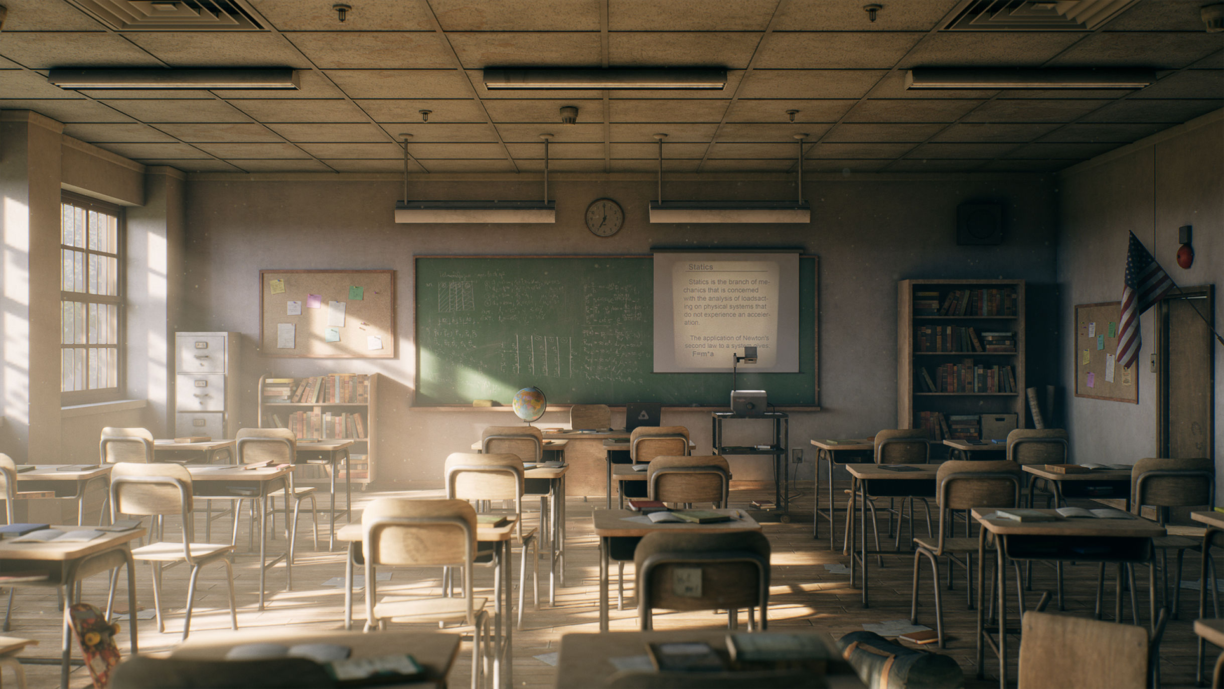 Anime Classroom Environment - Finished Projects - Blender Artists