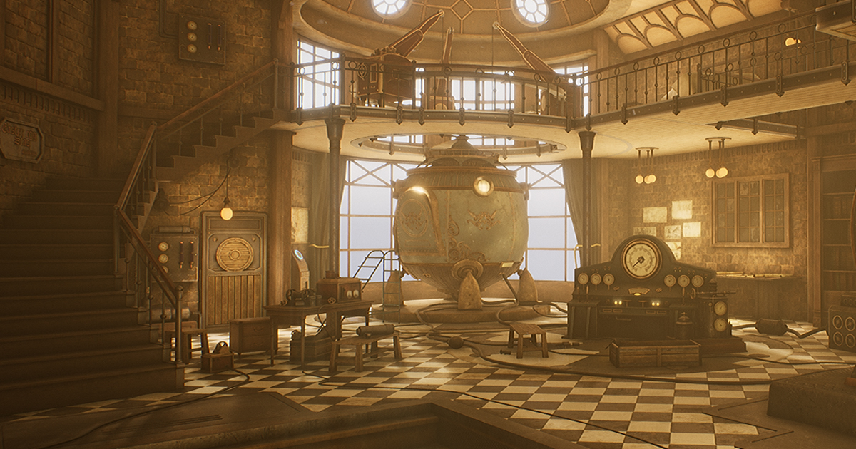 Making a Steampunk Lab in UE4 Modeling & Texturing