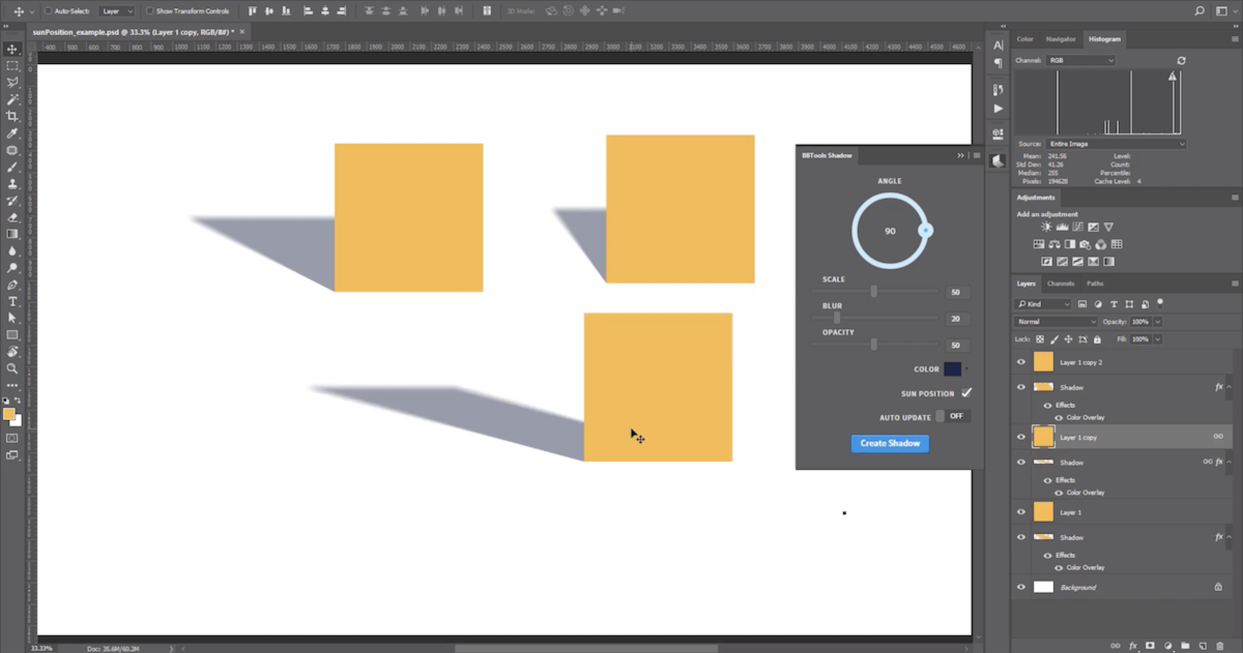Shadow – New Tool For Photoshop