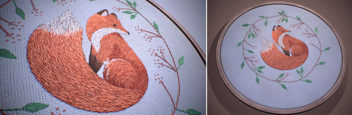 Embroiderymaterial Embroidery Thread Fabric Colour Telephone Art